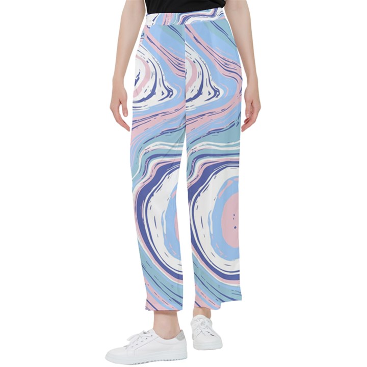 Vector Vivid Marble Pattern 11 Women s Pants 