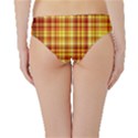 Red Lines On Yellow Hipster Bikini Bottoms View2