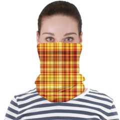 Red Lines On Yellow Face Seamless Bandana (adult)