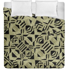 Linear Geometric Print Pattern Mosaic 2 Duvet Cover Double Side (king Size) by dflcprintsclothing