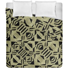 Linear Geometric Print Pattern Mosaic 2 Duvet Cover Double Side (california King Size)