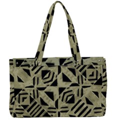 Linear Geometric Print Pattern Mosaic 2 Canvas Work Bag by dflcprintsclothing