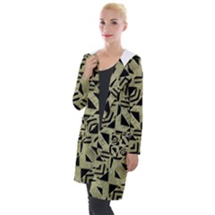 Linear Geometric Print Pattern Mosaic 2 Hooded Pocket Cardigan by dflcprintsclothing