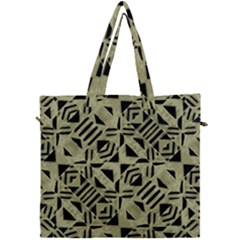 Linear Geometric Print Pattern Mosaic 2 Canvas Travel Bag by dflcprintsclothing