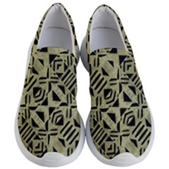 Linear Geometric Print Pattern Mosaic 2 Women s Lightweight Slip Ons