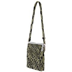 Linear Geometric Print Pattern Mosaic 2 Multi Function Travel Bag by dflcprintsclothing