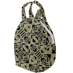 Linear Geometric Print Pattern Mosaic 2 Travel Backpacks