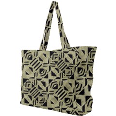 Linear Geometric Print Pattern Mosaic 2 Simple Shoulder Bag by dflcprintsclothing