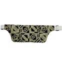 Linear Geometric Print Pattern Mosaic 2 Active Waist Bag View2