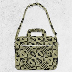 Linear Geometric Print Pattern Mosaic 2 Macbook Pro Shoulder Laptop Bag  by dflcprintsclothing