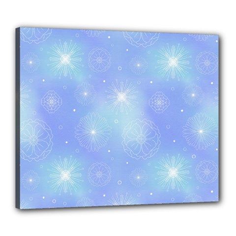 Heavenly Flowers Canvas 24  X 20  (stretched) by SychEva