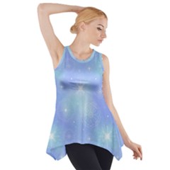 Heavenly Flowers Side Drop Tank Tunic by SychEva