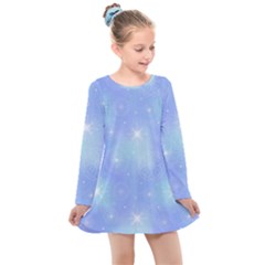 Heavenly Flowers Kids  Long Sleeve Dress by SychEva