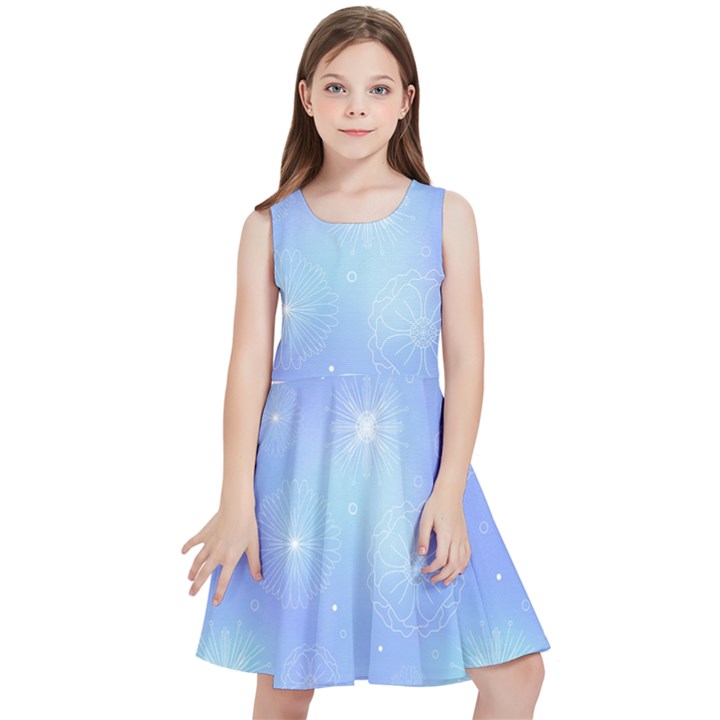 Heavenly Flowers Kids  Skater Dress