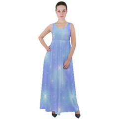 Heavenly Flowers Empire Waist Velour Maxi Dress by SychEva