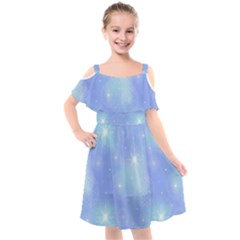 Heavenly Flowers Kids  Cut Out Shoulders Chiffon Dress by SychEva