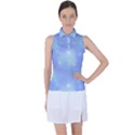 Heavenly Flowers Women s Sleeveless Polo Tee View1