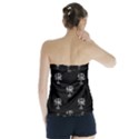 Ancient Greek Artwork Motif Pattern Strapless Top View2