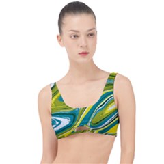 Green Vivid Marble Pattern The Little Details Bikini Top by goljakoff