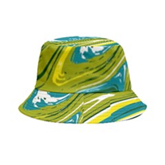 Green Vivid Marble Pattern Bucket Hat by goljakoff