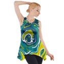 Green Vivid Marble Pattern 14 Side Drop Tank Tunic View1