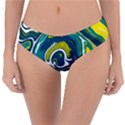 Green Vivid Marble Pattern 14 Reversible Classic Bikini Bottoms View1