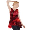 Red Vivid Marble Pattern 15 Side Drop Tank Tunic View1