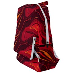 Red Vivid Marble Pattern 15 Travelers  Backpack by goljakoff