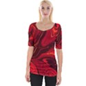 Red Vivid Marble Pattern 15 Wide Neckline Tee View1