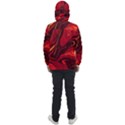 Red Vivid Marble Pattern 15 Men s Front Pocket Pullover Windbreaker View2