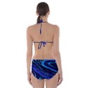 Blue Vivid Marble Pattern 16 Cut-Out One Piece Swimsuit View2