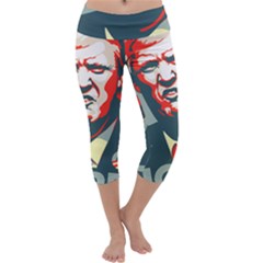 Trump Nope Capri Yoga Leggings by goljakoff