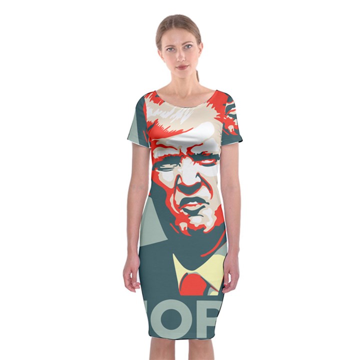 Trump NOPE Classic Short Sleeve Midi Dress