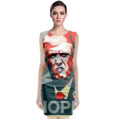 Trump Nope Sleeveless Velvet Midi Dress by goljakoff