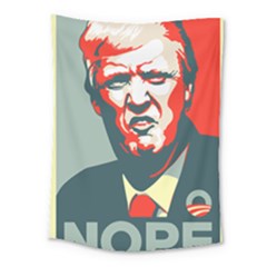 Trump Nope Medium Tapestry by goljakoff