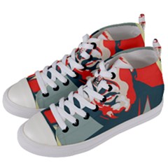 Trump Nope Women s Mid-top Canvas Sneakers by goljakoff