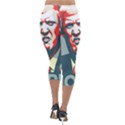 Trump NOPE Lightweight Velour Capri Leggings  View2