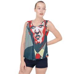 Trump Nope Bubble Hem Chiffon Tank Top by goljakoff