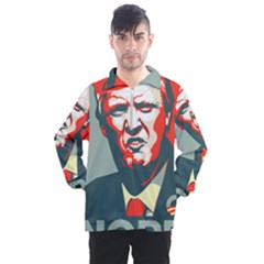 Trump Nope Men s Half Zip Pullover by goljakoff