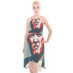 Trump Nope High-low Halter Chiffon Dress  by goljakoff