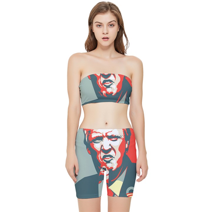 Trump NOPE Stretch Shorts and Tube Top Set