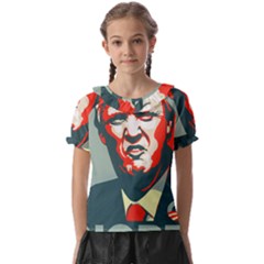 Trump Nope Kids  Frill Chiffon Blouse by goljakoff