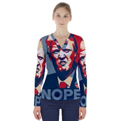 Trump2 V-neck Long Sleeve Top by goljakoff