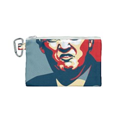 Trump2 Canvas Cosmetic Bag (small) by goljakoff