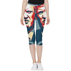 Trump2 Inside Out Lightweight Velour Capri Leggings  by goljakoff