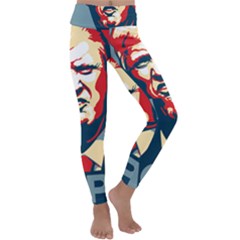 Trump2 Kids  Lightweight Velour Classic Yoga Leggings by goljakoff