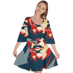 Trump2 Velour Kimono Dress by goljakoff