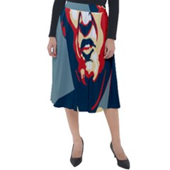 Trump2 Classic Velour Midi Skirt  by goljakoff