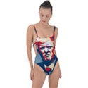 Trump2 Tie Strap One Piece Swimsuit View1