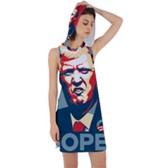 Trump2 Racer Back Hoodie Dress by goljakoff